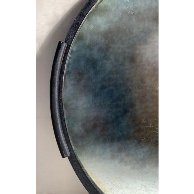 Original Donald Deskey wood mirror for Valentine Seaver.