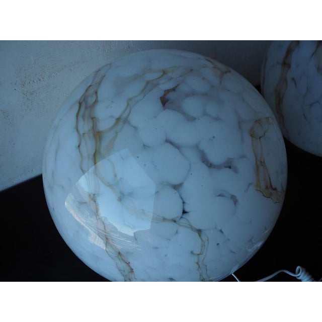 Metal Mid-Century Glass Table Lamp, Czechoslovakia, 1980 For Sale - Image 7 of 15