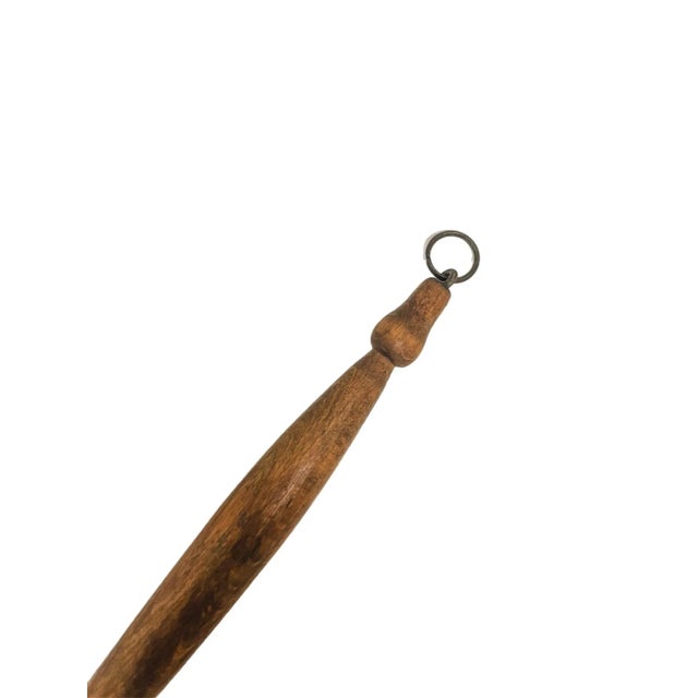 Vintage Shaker Horse Hair Brush With Wooden Handle For Sale In Los Angeles - Image 6 of 7