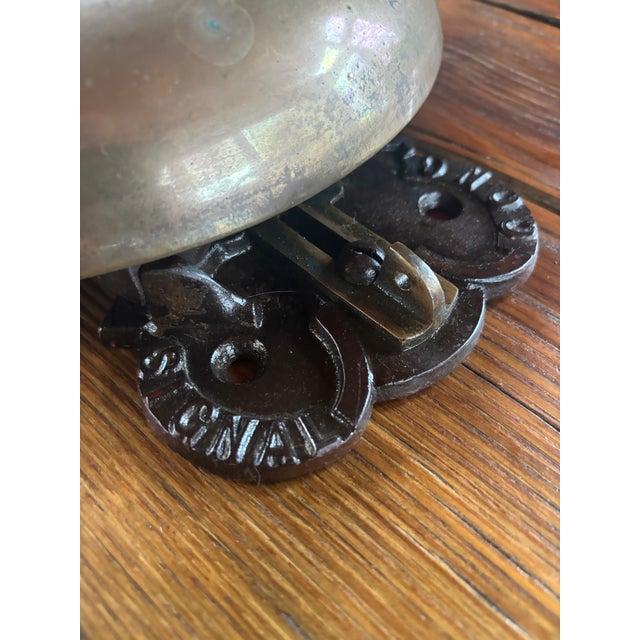 1886 Rare Patented Brass Ringside Boxing “Gong” Bell For Sale - Image 11 of 18