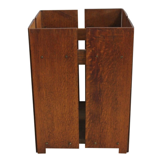 Antique Wood Waste Basket Chairish