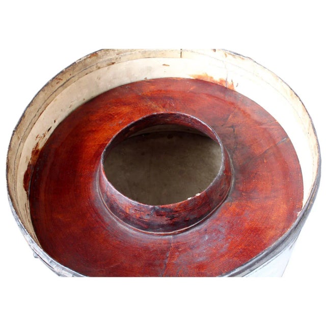 Mid 19th Century Mid 19th Century Hat Container with Latch For Sale - Image 5 of 5