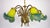 French Brass Pate De Verre Glass Five Light Chandelier, 1950s For Sale - Image 4 of 11