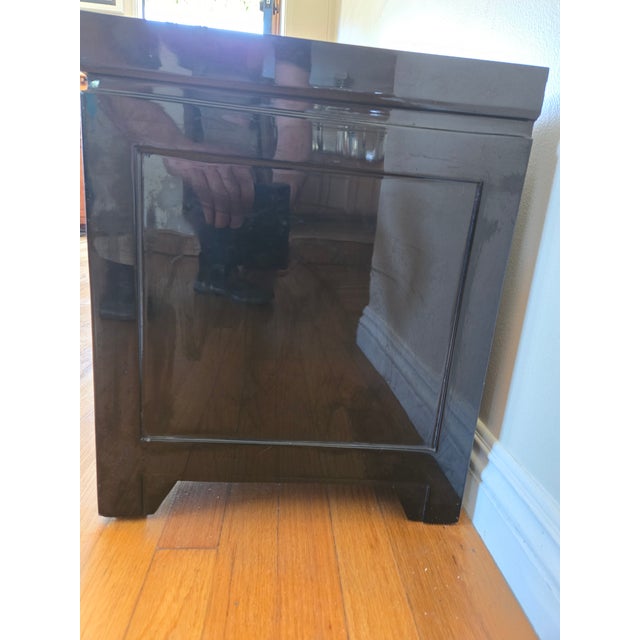 Vintage Korean Low Scholars Cabinet With Mother-of-Pearl Inlay For Sale - Image 9 of 9