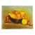 1960s Original Bowl of Fruit Still Life Oil Painting on Board For Sale