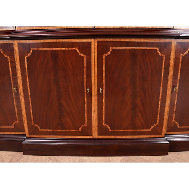 1980s 1980s Vintage Councill 2 Part Breakfront For Sale - Image 5 of 12