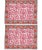 Riyad Placemats Pink & Orange - A Pair For Sale - Image 4 of 4