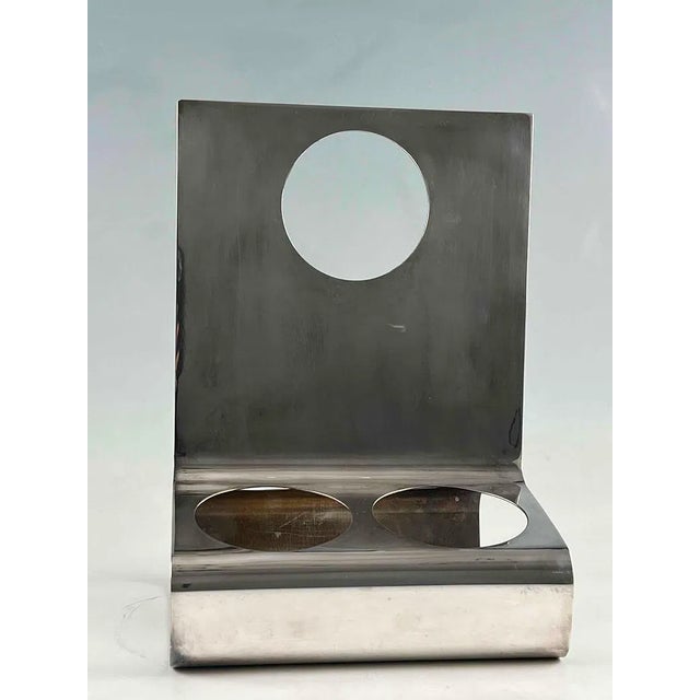 Mid-Century Modern 1970s Lino Sabattini Italian Silver Plated Four Wine Bottle Holder For Sale - Image 3 of 7