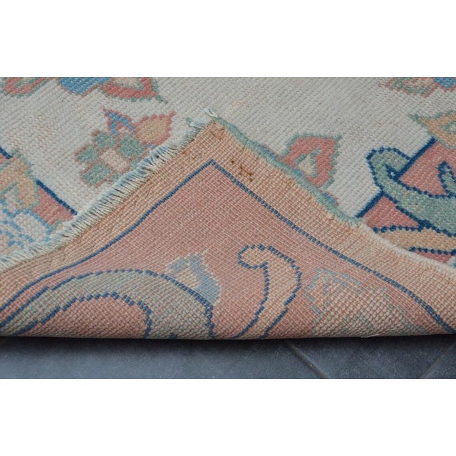 Vintage Oushak Rug, Faded Oushak Rug, Oriental Rug,natural Rug, Muted Tribal Rug, Woven Rug, Soft Oushak Rug, 1960 For Sale - Image 8 of 11