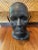 Black Vintage Art Deco Bust Sculpture on Metal Stand For Sale - Image 8 of 8