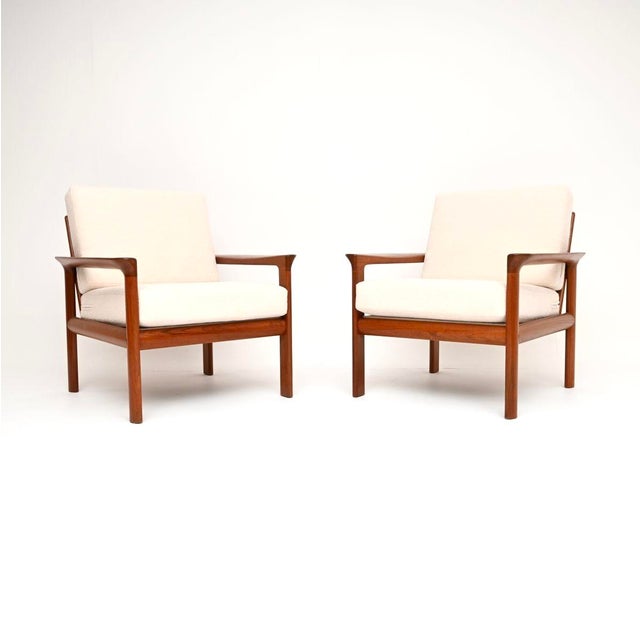 Vintage Danish Teak Lounge Chairs by Sven Ellekaer for Komfort, 1960, Set of 2 For Sale - Image 11 of 11