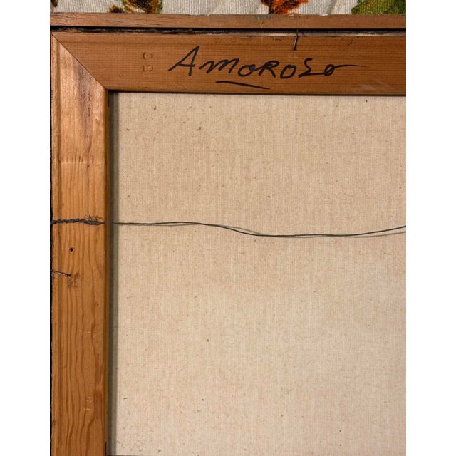 1960s Jack Amoroso, Mid-Century Modern Abstract Painting, 1960's Signed Vintage Piece For Sale - Image 5 of 5