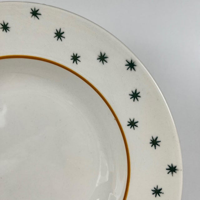 Ceramic Primefleur Creation Constellation Model Soup Plates from Gien, 1950s, Set of 6 For Sale - Image 7 of 12