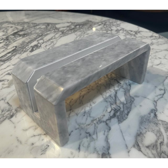 Handmade Italia Carrara Marble Rego Laptop Holder 2023 For Sale - Image 9 of 9