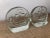 Pair of glass ship midcentury bookends by Blenko. Very nice and heavy. Slight green tint to glass.