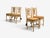 Regency, Four Dining or Side Chairs, Painted Wood, Straw, Fabric, USA, 1940s Set of four painted wood traditional dining...