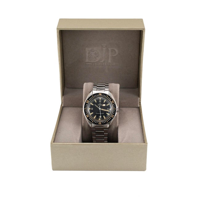 Vintage 1966 Omega Seamaster 300 41mm X 48mm 165.024 Black Steel Automatic Watch For Sale - Image 9 of 10