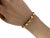 Late 20th Century Tiffany & Co 14k Yellow Gold Star Link Bracelet For Sale - Image 9 of 9
