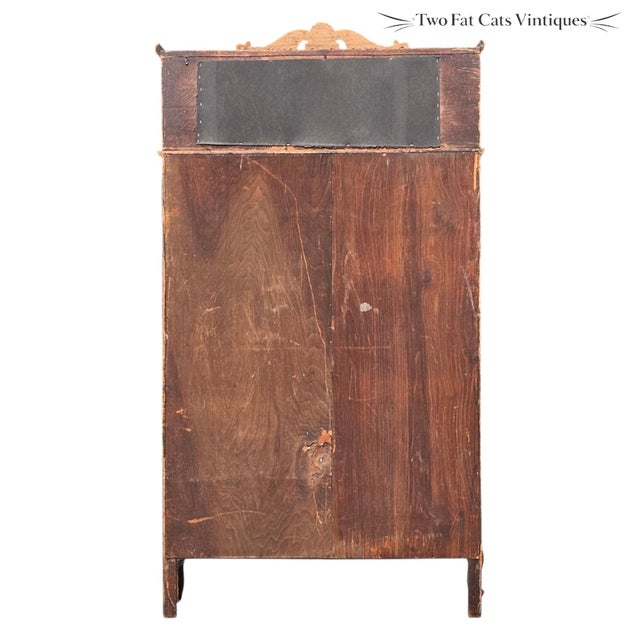 Antique Oak Side-by-Side Secretary Desk | Bookcase | China Cabinet | Larkin-Style For Sale - Image 14 of 15
