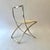Vintage Luisa Folding Chairs in Leather and Brass by Marcello Cuneo for Mobel Italia, 1970, Set of 6 For Sale - Image 6 of 18