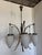 Black Six-Light Chandelier with White Opaline Diffusers by Bruno Gatta for Stilnovo, 1950 For Sale - Image 8 of 12
