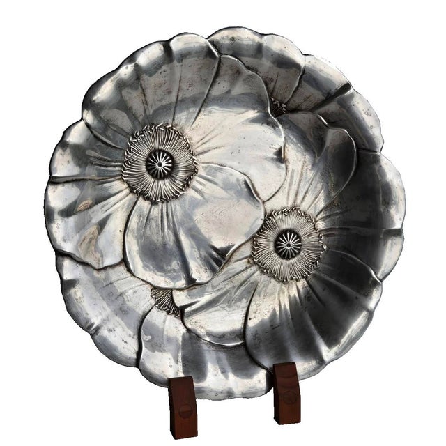 Mid 20th Century Wallace Silver-Plate Poppy Platter Model 715 For Sale - Image 11 of 16