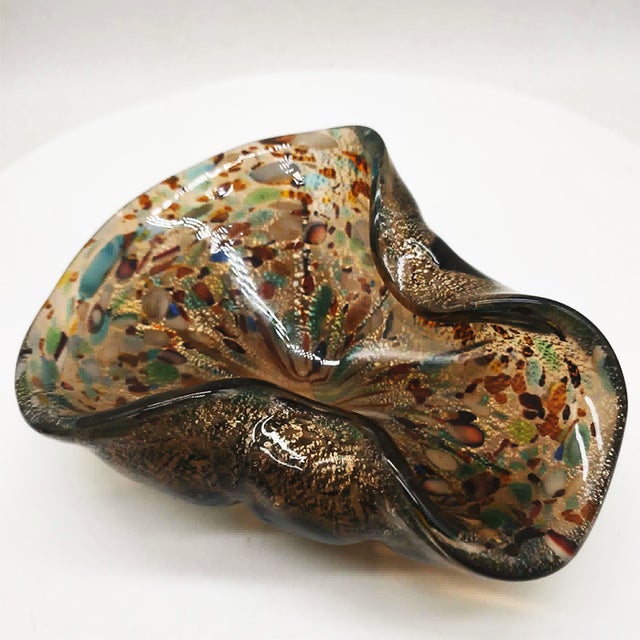 Large Murano Glass Ashtray attributed to Dino Martens, Italy, 1950s For Sale - Image 9 of 13