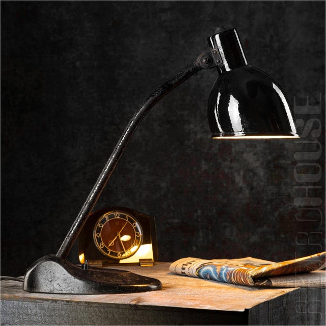 Experience the true bauhaus style with this original bauhaus desk lamp from hlx. This lamp, which is approximately 100...