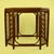 Mid-Century Modern Rattan Geometrical Dining Table For Sale - Image 3 of 4