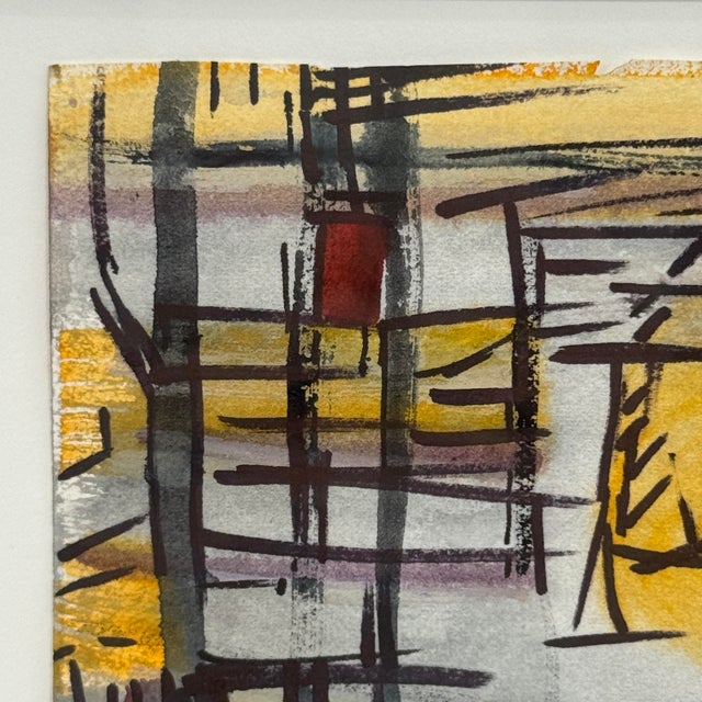 2000 - 2009 Jackie Lipton Original Abstract Mixed Media Painting on Paper, New York Artist For Sale - Image 5 of 10