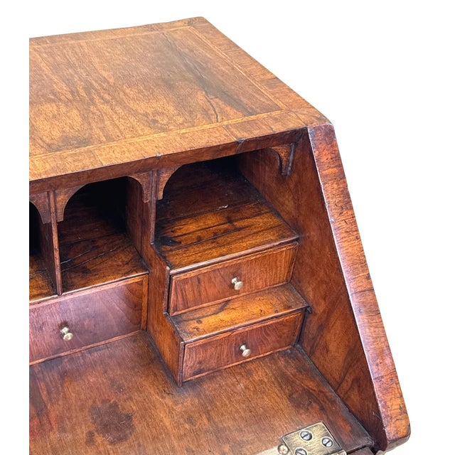 Small Antique Walnut Secretaire, 1720 For Sale - Image 13 of 16