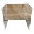 Vintage Mid-Century Modern Style Lucite Acrylic Magazine Rack. For Sale
