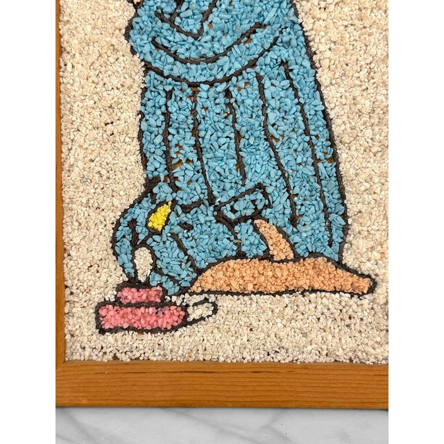 Mid-Century Mosaic Gravel Art Little Boy & Girl Wall Art - A Pair For Sale - Image 9 of 10