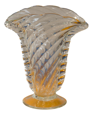Vintage Murano Blown Glass Vase, 1940s