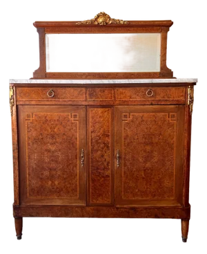 Late 19th Century French Louis XVI Style Ormolu (Gilded Bronze Mounts) Server/ Sideboard