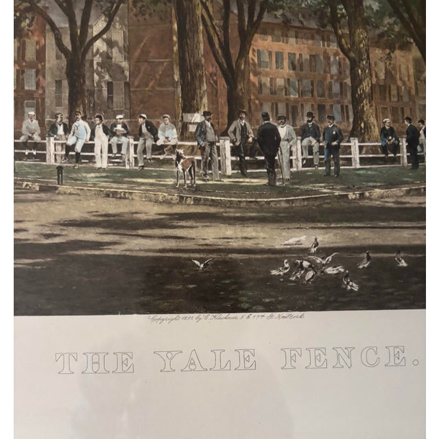 Set of Prints Entitled “The Yale Fence” 1891 For Sale - Image 4 of 12