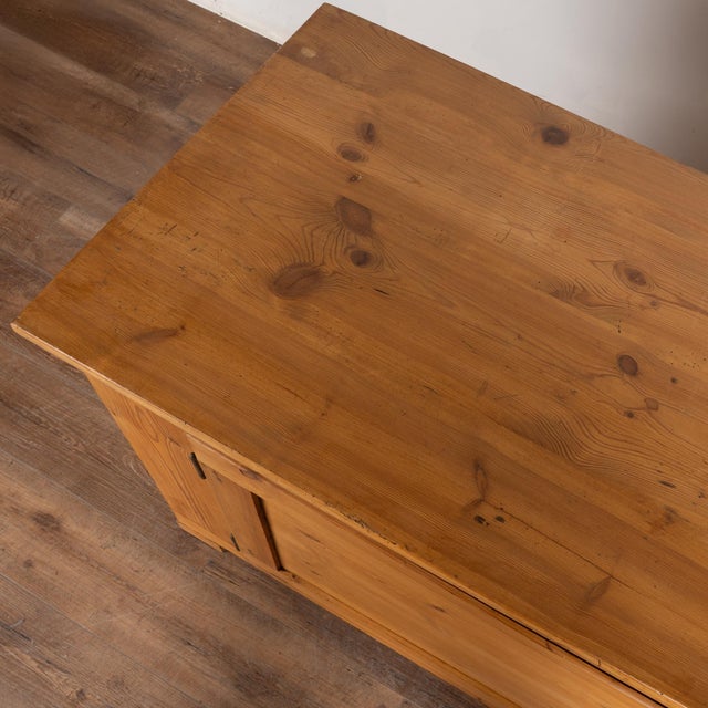 Late 19th Century 19th Century Long Pine Sideboard Cabinet Console From Denmark For Sale - Image 5 of 11