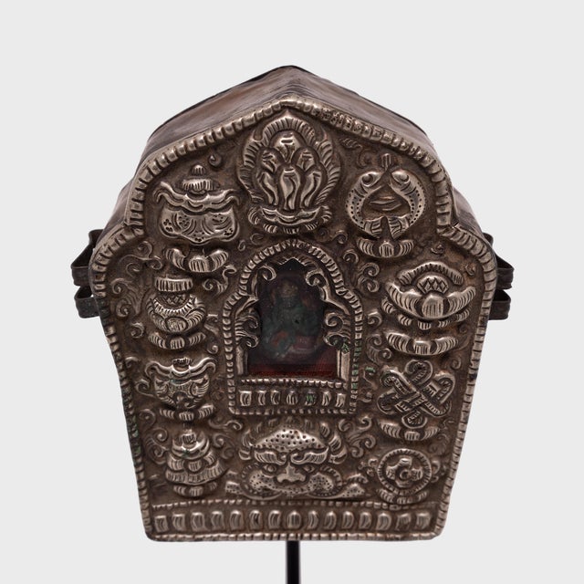Mid 19th Century Tibetan Traveling Shrine, C. 1850 For Sale - Image 5 of 6