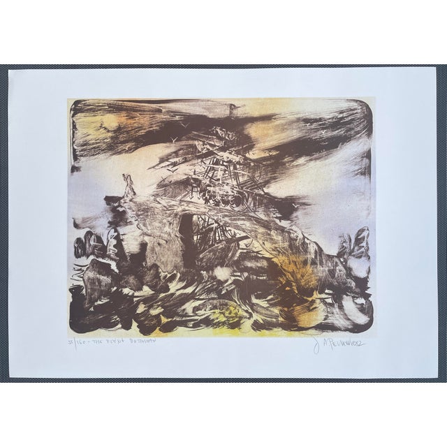 Joseph A. Pecsenke (1942 – 1989) "The Flying Dutchman" lithograph on paper, pencil signed and numbered 55 of 150. Richard...