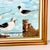 Wood 1982 Vintage Coastal Impressionists Original Oil Painting, Pelicans on the Dock by Jay Brown For Sale - Image 7 of 10