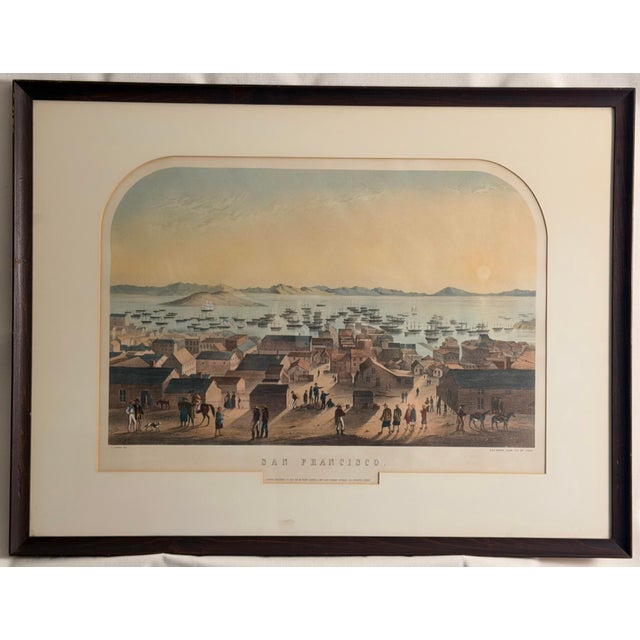 American San Francisco, 1851 Chromolithograph, Francis Samuel Marryat, Hanhart, London For Sale - Image 3 of 12
