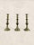 Late 19th Century Late 19th Century Antique English Victorian Brass Candlesticks, Set of Three For Sale - Image 5 of 8