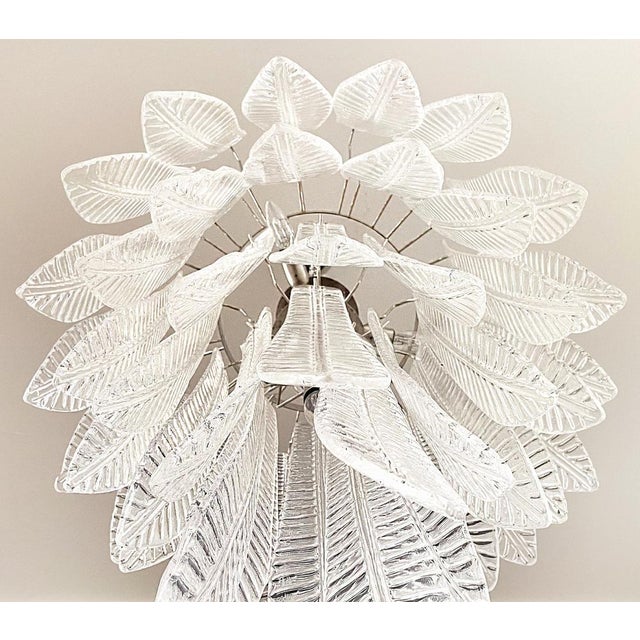 Large Italian Murano Glass Chandeliers, 1990s, Set of 2 For Sale - Image 16 of 17