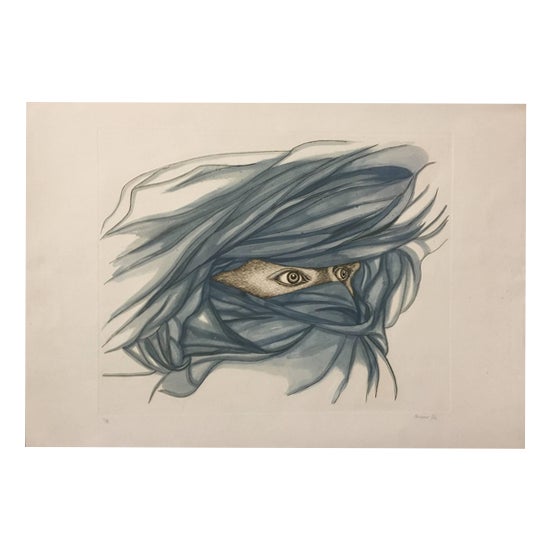 Giacomo Porzano, Arab, 1974, Etching For Sale