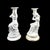 Victorian Porcelain Figural Candlesticks, Set of 2 For Sale - Image 4 of 18