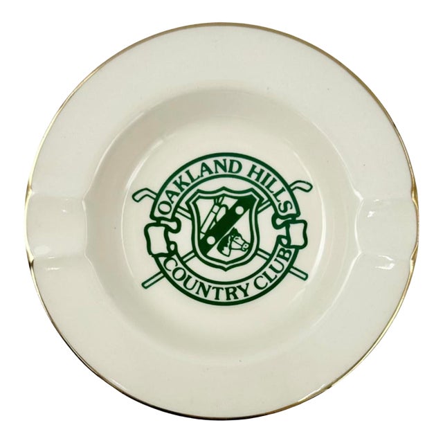 Vintage Oakland Hills Country Club Ashtray Catchall Dish For Sale