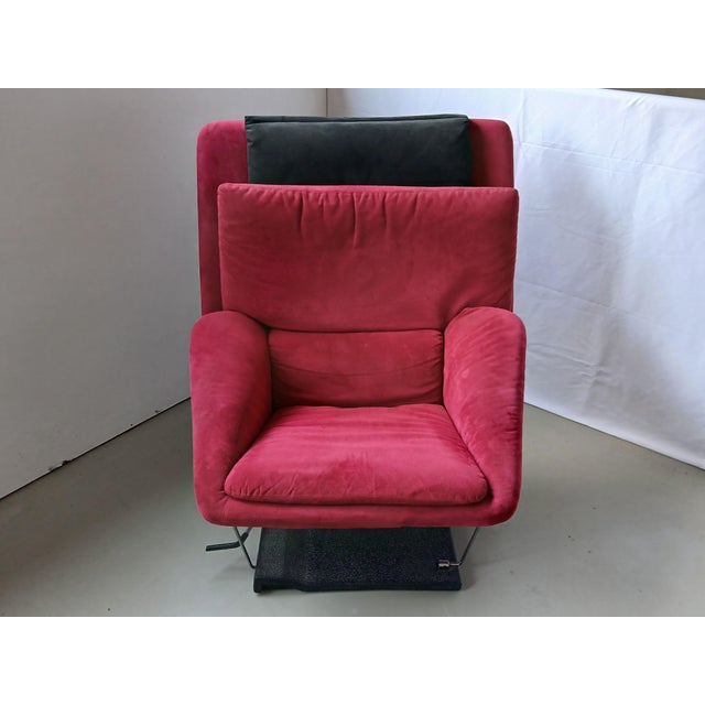 Set of Reclining Chair and Ottoman by Vittorio Introini for Saporiti Italia, 1970s For Sale - Image 6 of 18
