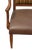 American Traditional Wood Accent Armchair With Striped Upholstered Back and Nailhead Trim For Sale - Image 3 of 6