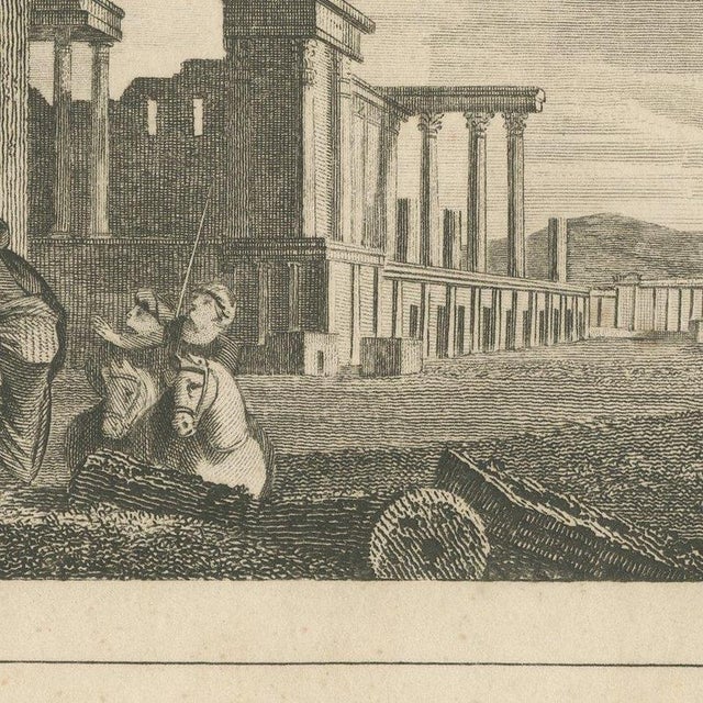 Beige After Stothard, Ruins of Palmyra, Syria, 1820, Engraving For Sale - Image 8 of 12