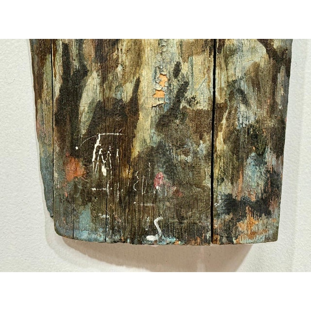 Monumental 73-Inch Signed 1984 American Outsider Folk Art Totem - "Ancestral Spirit" Painted Salvaged Timber For Sale - Image 15 of 18